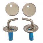 B&Q Cooke & Lewis Narissa Toilet Seat Hinge Set CH.506422