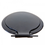 Cameron Plastic Ltd Seagull D/F Standard Close Toilet Seat & Cover Black SBDBLA