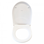 Geberit iCon Soft Close Lockable Quick Release Toilet Seat and Cover White 501.660.01.1