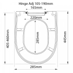 Disegno Ceramica Touch 1 Standard Close Toilet Seat & Cover Polyester Resin Colour Options S527P01