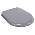 Euroshowers Rainbow D One Soft Close Quick Release Toilet Set & Cover Grey 86512