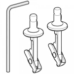 Geberit iCon Toilet Seat Hinge Fixing Set 244.625.00.1