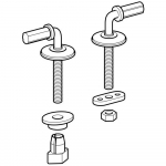 Geberit Renova Toilet Seat Hinge Set 598051000