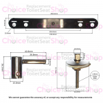 Geberit Selnova Compact Toilet Seat Hinge Set 244.839.00.1