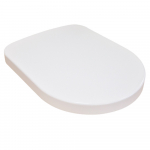 FixRite D-Line Middle Fit Soft Close Toilet Seat & Cover White FR125500