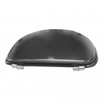 Pressalit 2000 Standard Close Bottom Fixing Toilet Seat & Cover Black 124001-B13999