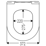 FixRite D-Line Thin Short Fit Soft Close Toilet Seat & Cover White FR128000