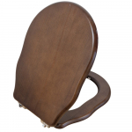 Hidra Ellade Soft Close Toilet Seat & Cover Walnut DZN