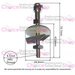 Duravit Esplanade Toilet Seat Hinge Set 0061661000