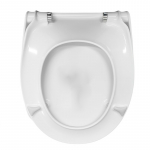 Pressalit ConCordia Soft Close With Lift Off Bottom Fixing Toilet Seat & Cover White 544000-D05999