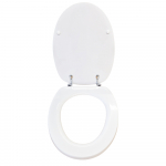 Azzurra Full 56 Standard Close Toilet Seat & Cover Polyester Resin White C1800LM56/FULL