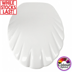 Celmac Neptune Shell Standard Close Toilet Seat & Cover With Plastic Hinge Bottom Fixing Pergamon SNE11PG