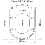 Creavit Hisar Soft Close Toilet Seat & Cover White KC1503.01.0000E
