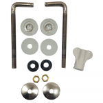 Pressalit 716 Universal Bottom Fix Toilet Seat Hinge Set D94999