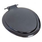 Cameron Plastic Ltd Seagull D/F Standard Close Toilet Seat & Cover Black SBDBLA