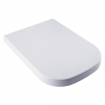 BagnoDesign M-Line Soft Close Toilet Seat & Cover Matt White BDS-MLI-701224-A-MW