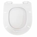 FixRite D-Line Thin Long Fit Soft Close Toilet Seat & Cover White FR128200
