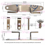 Ideal Standard Purity Toilet Seat Hinge Set Stainless Steel K725067