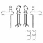Pressalit Connexion 980 Soft Close Top Fixing Toilet Seat & Cover White 980011-DE9999