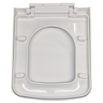 Nuie Bliss Square Soft Close Toilet Seat & Cover White NCH196