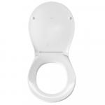 Pressalit Sway Uni Soft Close With Lift Off Bottom Fixing Toilet Seat & Cover White 970000-D05999