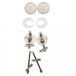 Bauhaus Svelte Thin Alternative Soft Close Toilet Seat & Cover White CH.SE6105W