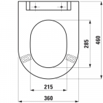 Laufen Libertyline Quick Release Toilet Seat H8914700000001 - White
