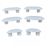 Bemis Venezia 2082CLT000 Toilet Seat & Cover Buffer Set Grey CH.506415