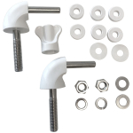 EuroShowers Commercial Standard Close Open Front Toilet Seat White 89210