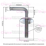 Villeroy & Boch Amica Standard Close Bottom Fix Toilet Seat Hinge Set 88500161