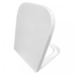 Geberit Selnova Square Top Fix Soft Close Toilet Seat and Cover White 501.556.01.1