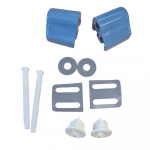 Celmac Concerto Standard Close Toilet Seat & Cover Two Tone Blue CEL-CON-TTB