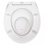 Twyford E100 Round Family Soft Close Toilet Seat & Cover With Quick Release White E17868WH