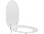 Pressalit Colani Standard Close Toilet Seat & Cover White With Stability Buffers R36000-B83999