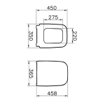 Vitra Integra Soft Close Toilet Seat & Cover White 91-003-009