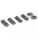 Villeroy & Boch Finion Toilet Seat and Cover Buffer Set Grey 92218600
