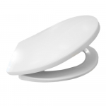 Pressalit T Soft With Soft Close Bottom Fixing Toilet Seat & Cover White 742000-D15999
