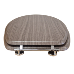 EuroShowers MDF Standard Close Toilet Seat & Cover Dark Beech 82801