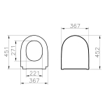 Vitra Sonic Slim Soft Close Quick Release Toilet Seat & Cover White 220-003R009