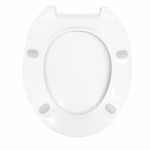 Celmac VIP Standard Close Toilet Seat and Cover with Bottom Fix Stainless Steel Hinge White 20120355
