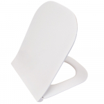 Roca The Gap Square Slim Soft Close Quick Release Toilet Seat and Cover White A801472003