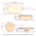 Geberit iCon Slim Toilet Seat and Cover Buffer Set White 598118000
