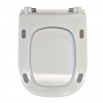 Bauhaus Wild Thin Line Soft Close Toilet Seat & Cover White WI6105W