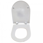 Pressalit Objecta D Pro Polygiene Standard Close Top/Bottom Fixing Toilet Seat & Cover White 998011-DH4999
