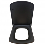 Imex Ceramics Ravine Soft Close Quick Release Wrapover Duraplus Toilet Seat & Cover Black S10160SCQRBL