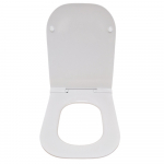 Roca The Gap Square Slim Soft Close Quick Release Toilet Seat and Cover White A801472003