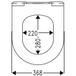 FixRite D-Line Thin Middle Fit Soft Close Toilet Seat & Cover White FR128100