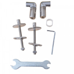 Bauhaus Stream 2 RG6105W Hinge Set - HI6105EA2
