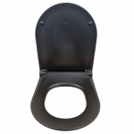 Pressalit Sway D2 Soft Close With Lift Off Top Fixing Toilet Seat & Cover Matt Black 994231-DF4999