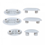 Bemis Venezia 2082CLT000 Toilet Seat & Cover Buffer Set Grey CH.506415